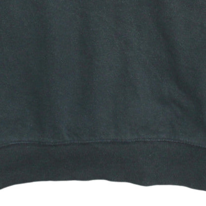 Champion Men's Black Small Logo Crew Neck Fleece Sweatshirt