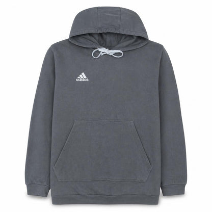 Adidas Mens Grey 2XL Pullover Hoodie Fleece Athletic Sweatshirt