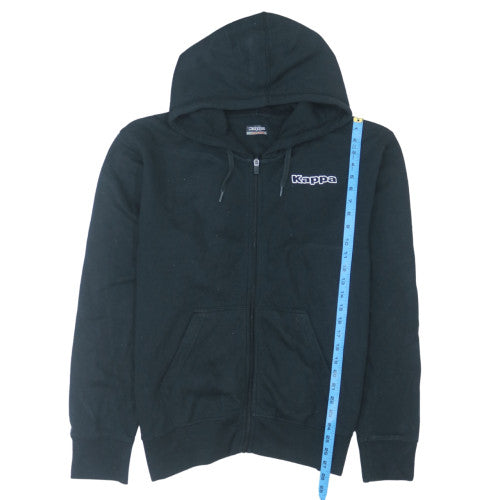 Kappa Mens Black 2XL Full Zip Hoodie Sweatshirt Fleece