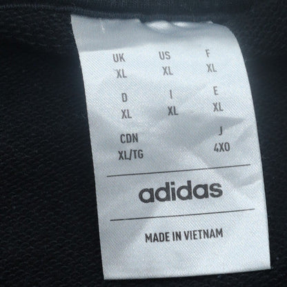 Adidas Men's Black XL Pullover Sweatshirt Crew Neck Logo Sportswear