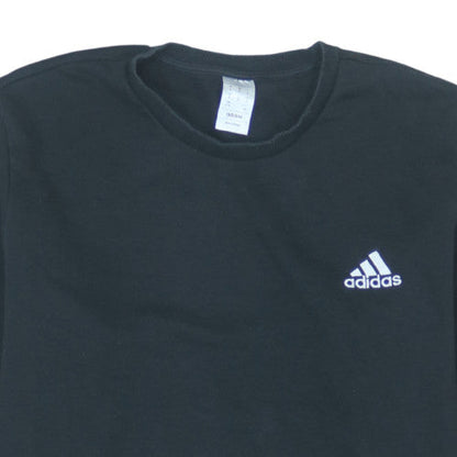 Adidas Men's Black XL Pullover Sweatshirt Crew Neck Logo Sportswear