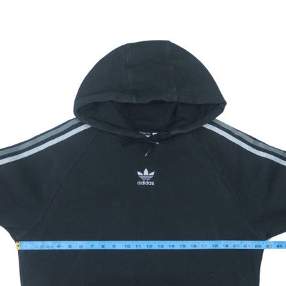 Adidas Mens Black Pullover Hoodie M Fleece Sportswear