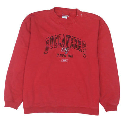 Reebok Men's Red Tampa Bay Buccaneers 2XL Crew Neck Sweatshirt