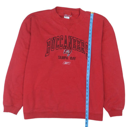Reebok Men's Red Tampa Bay Buccaneers 2XL Crew Neck Sweatshirt