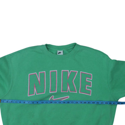 Nike Womens Green Crew Neck Pullover Sweatshirt Size L