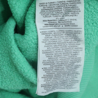 Nike Womens Green Crew Neck Pullover Sweatshirt Size L
