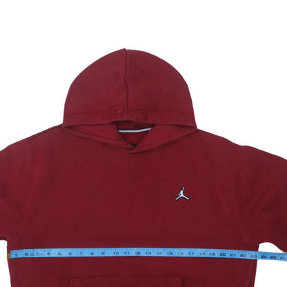 Jordan Mens Red Pullover Hoodie Size M Fleece Sportswear