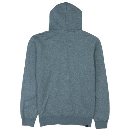 Puma Men's Grey Full Zip Hoodie M Graphic Logo Sportswear