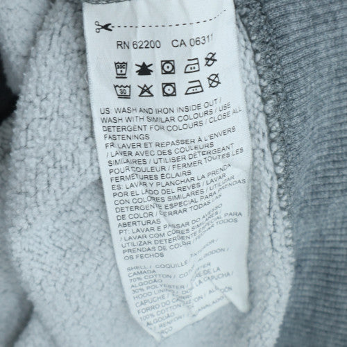 Puma Men's Grey Full Zip Hoodie M Graphic Logo Sportswear