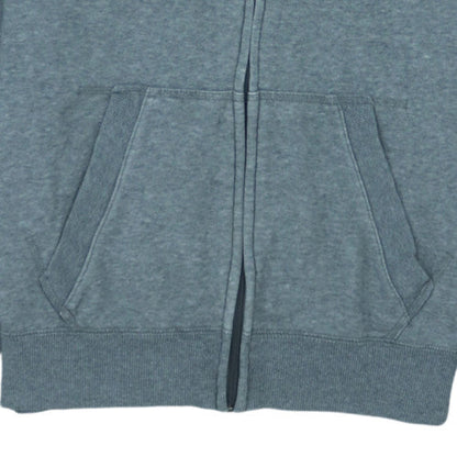 Puma Men's Grey Full Zip Hoodie M Graphic Logo Sportswear