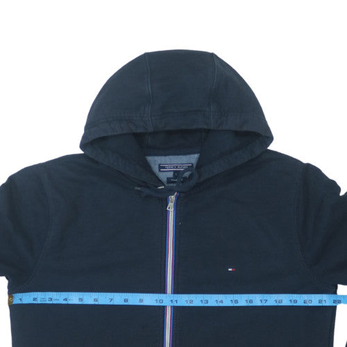 Tommy Hilfiger Men’s Blue Full Zip Hoodie Size L Vintage Fit
