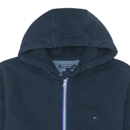 Tommy Hilfiger Men’s Blue Full Zip Hoodie Size L Vintage Fit