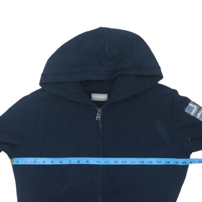 Napapijri Men's Blue XL Full Zip Fleece Hoodie