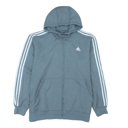 Adidas Men's Grey 2XL Full Zip Sports Essentials Hoodie