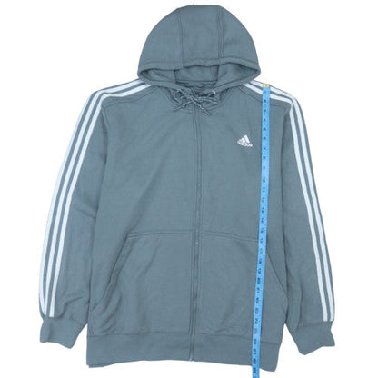Adidas Men's Grey 2XL Full Zip Sports Essentials Hoodie