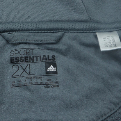 Adidas Men's Grey 2XL Full Zip Sports Essentials Hoodie