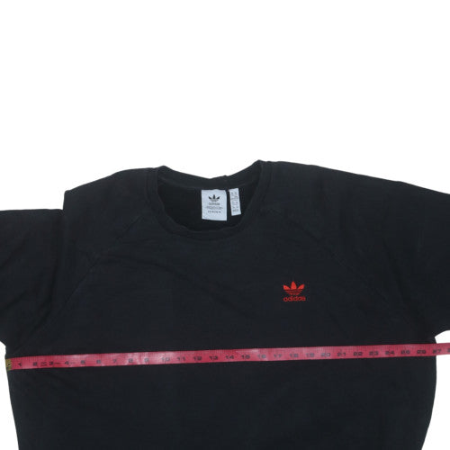 adidas Men's Black 2XL Crew Neck Fleece Pullover Sweatshirt