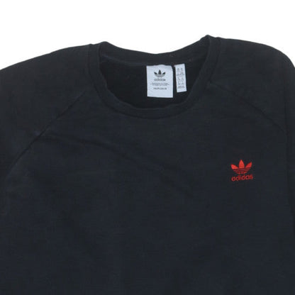adidas Men's Black 2XL Crew Neck Fleece Pullover Sweatshirt
