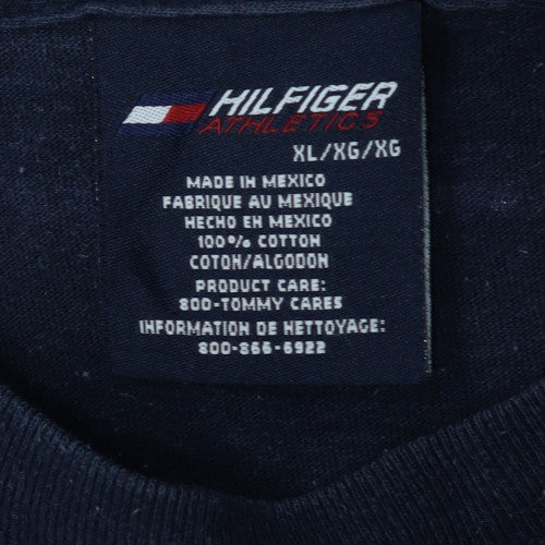 Hilfiger Athletics Men's Navy Blue Cotton Crew Neck T-Shirt XL