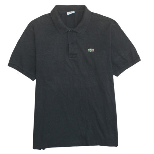 Lacoste Men's Black Regular Fit Polo Shirt Size L 100% Cotton