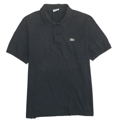 Lacoste Men's Black Regular Fit Polo Shirt Size L 100% Cotton