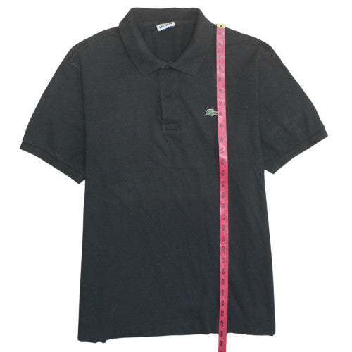 Lacoste Men's Black Regular Fit Polo Shirt Size L 100% Cotton