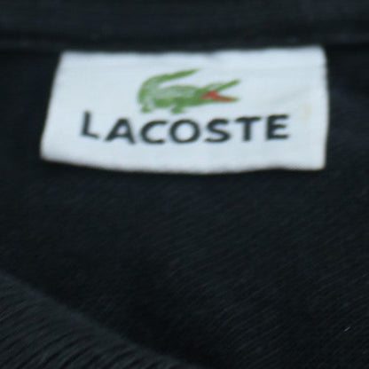 Lacoste Men's Black Regular Fit Polo Shirt Size L 100% Cotton