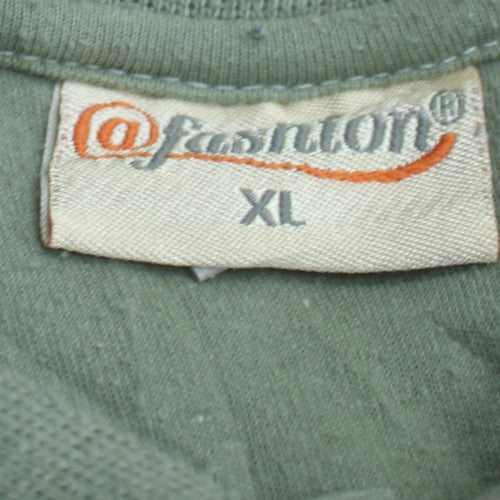 @fashion Mens Green XL Cotton Polo Shirt with Adidas Style Logo