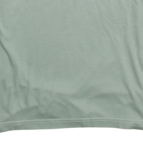 @fashion Mens Green XL Cotton Polo Shirt with Adidas Style Logo