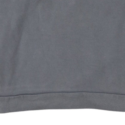 Adidas Womens Grey & Navy Sweatshirt M Crew Neck Logo Pullover