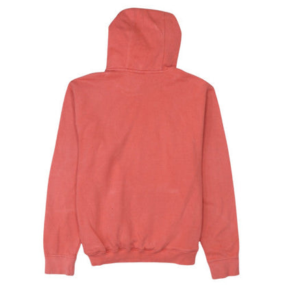 Nike Womens Coral Pink Pullover Hoodie Size M Fleece Lined Casual