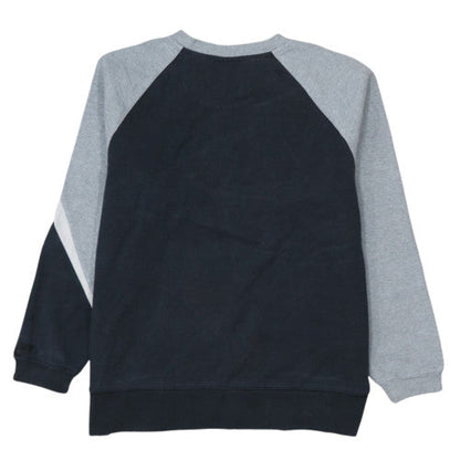 Nike Men's Grey Black XL Pullover Crew Neck Logo Sweatshirt