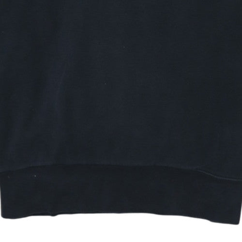 Nike Women Black Large Pullover Hoodie Sweatshirt Cotton Blend