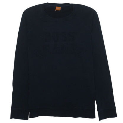 Hugo Boss Men's Black Cotton Crew Neck Sweatshirt M