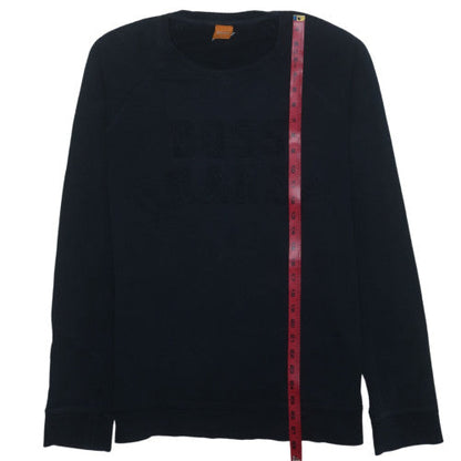 Hugo Boss Men's Black Cotton Crew Neck Sweatshirt M