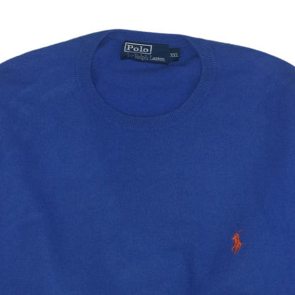 Ralph Lauren Men's Blue 2XL Crew Neck Knit Pullover Sweatshirt