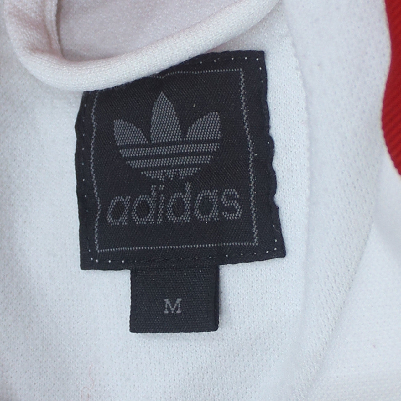 Adidas Men's Red White Full Zip Retro Sports Sweatshirt M