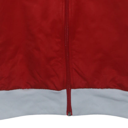 Adidas Men's Red White Full Zip Retro Sports Sweatshirt M