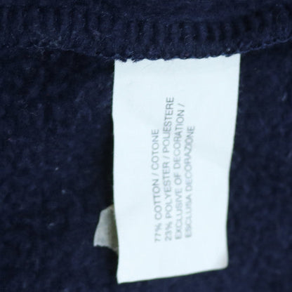 GAP Womens Navy Blue Pullover Hoodie Medium Cotton Blend Logo