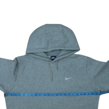 Nike Women’s Grey Pullover Hoodie L Cotton Blend Kangaroo Pocket