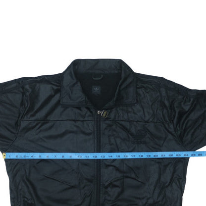 adidas Mens Black XL Bomber Jacket Full Zip Casual Sportswear