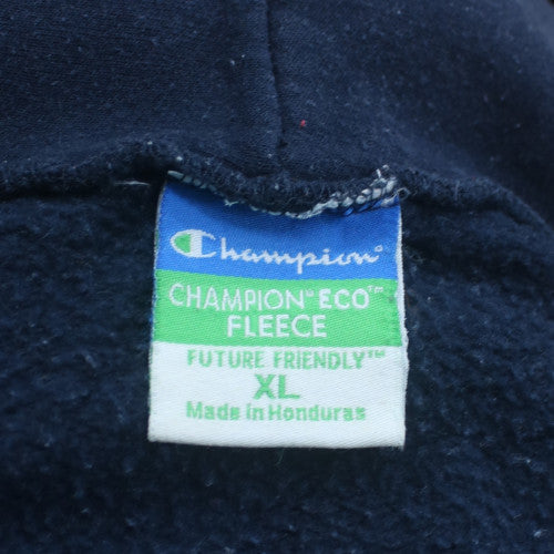 Champion Men's Navy Michigan Full Zip Hoodie XL Fleece