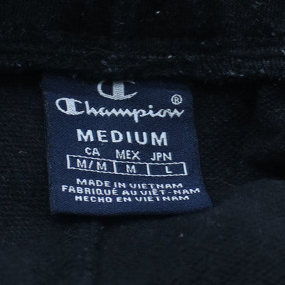 Champion Men's Black Jogger Trousers M Elastic Waist Side Stripe