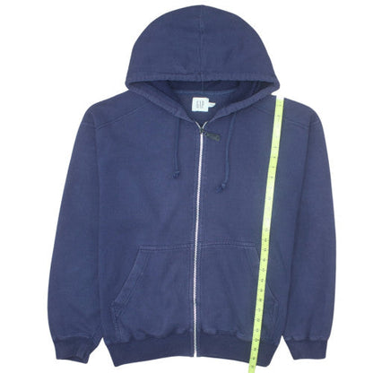 GAP Women's Navy Blue Full Zip Hoodie M Cotton Blend Casual