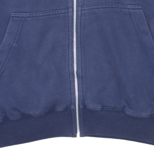 GAP Women's Navy Blue Full Zip Hoodie M Cotton Blend Casual