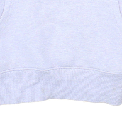 New Balance Womens Lilac Pullover Hoodie XS Cotton Blend Lined