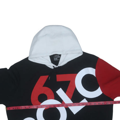 Polo Ralph Lauren Mens Black XL Pullover Hoodie Graphic Print