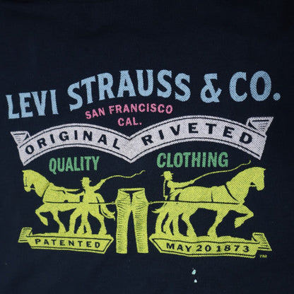 Levi's Men's Black XL Graphic Print Crew Neck T-Shirt