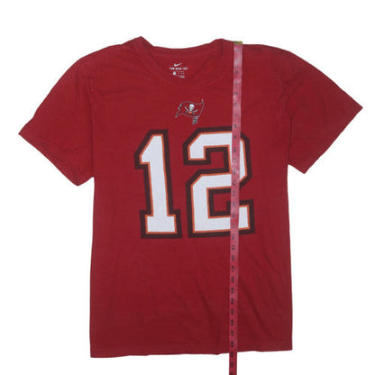 Nike Men's Red Tampa Bay Buccaneers Brady 12 Graphic T-Shirt XL