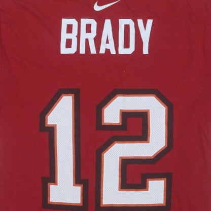 Nike Men's Red Tampa Bay Buccaneers Brady 12 Graphic T-Shirt XL